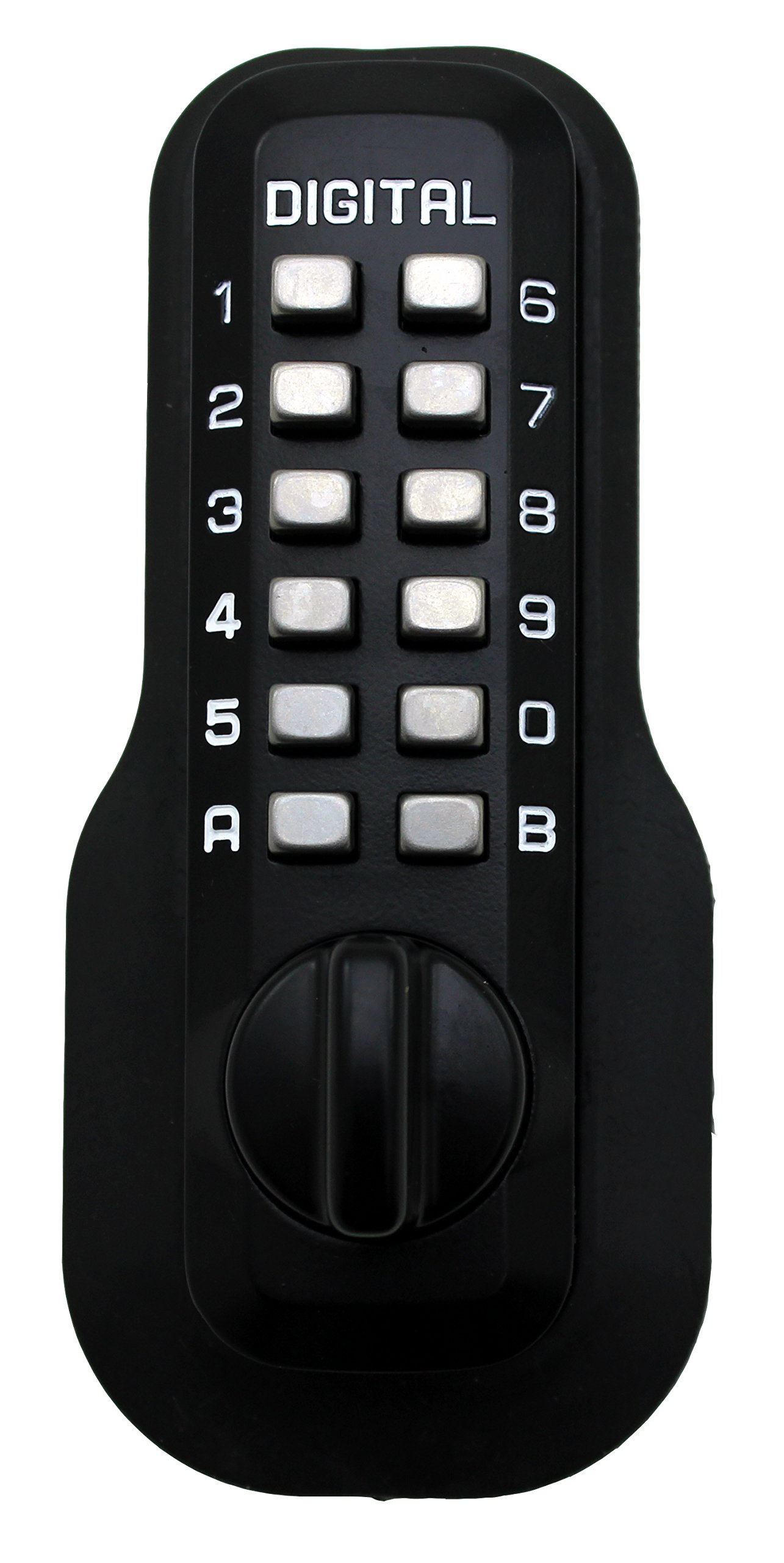 Lockey USA Secure Your Home with the M210 Jet Black Digital Door Lock - Keyless Mechanical Deadbolt