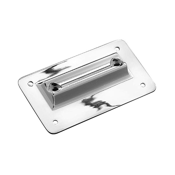 Upgrade Your Harley: Kuryakyn 113 Laydown License Plate Holder for 1997-2008 Models - Chrome & Black