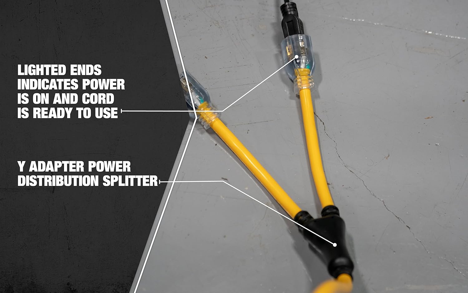 Woods Coleman Cable 19248802 01924 Yellow Extension Cord One Size Durable and Reliable Power Solution - View 5 of 7