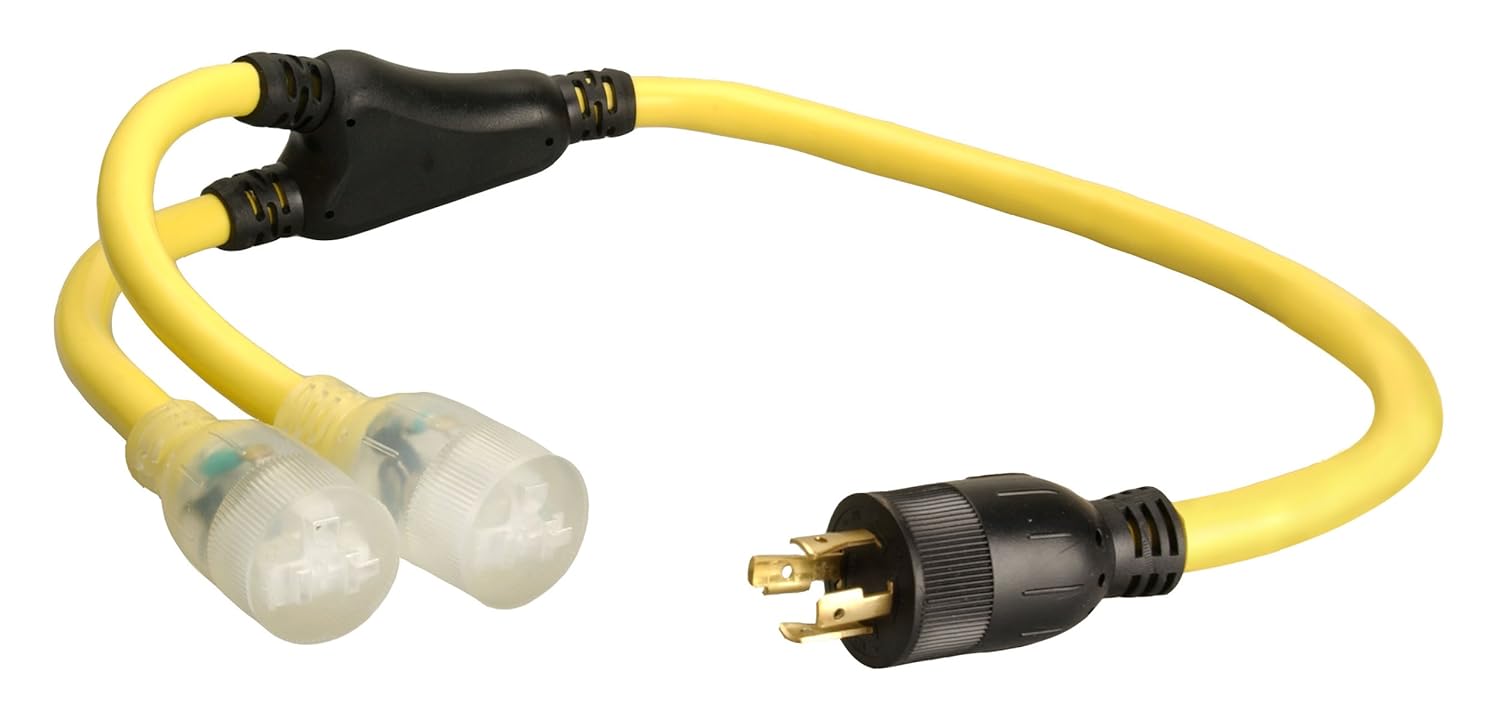 Woods Coleman Cable 19248802 01924 Yellow Extension Cord One Size Durable and Reliable Power Solution
