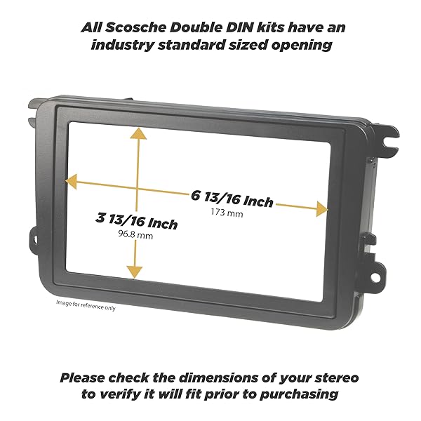 Scosche Scosche GM1599B Double DIN Dash Kit for 2004-12 Chevy, Pontiac & Saturn - Easy Car Stereo Installation - View 7 of 7