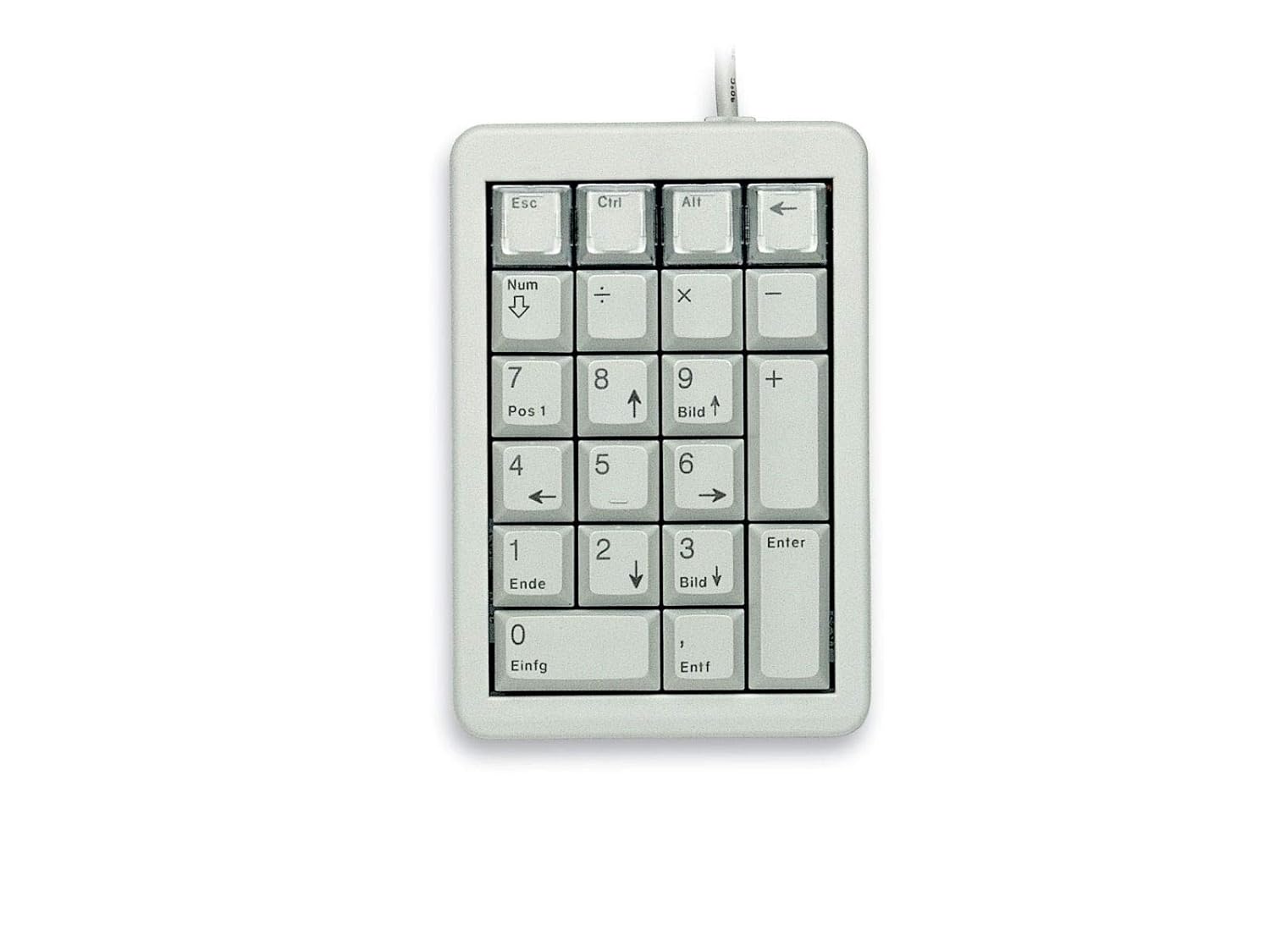 Cherry Cherry UltraSlim Programmable Keypad Light Gray 26 Keys G84-4700LUCUS-0 for Efficient Workflow and Enhanced Productivity