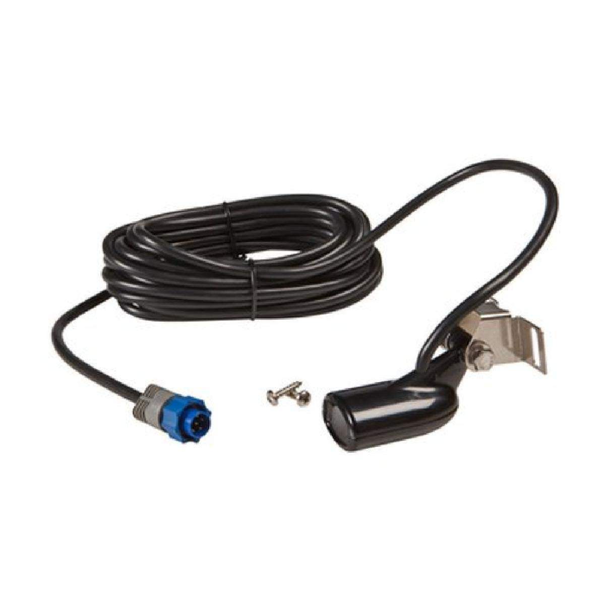 Lowrance Lowrance 000-0106-72 Transom-Mount Skimmer Transducer 83/200 kHz with Temp Sensor - Black