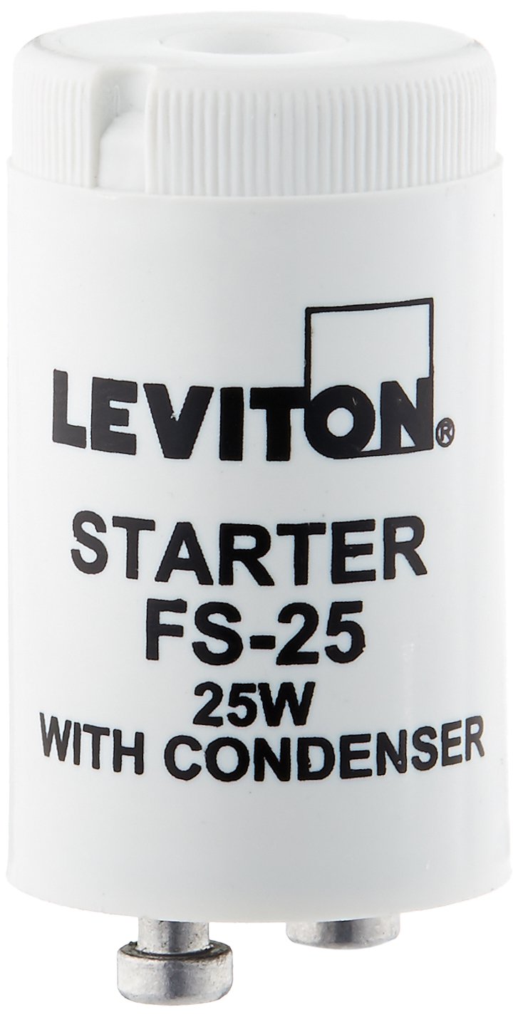 Leviton Leviton 13889 Fluorescent Starter FS-25 White for Efficient Lighting Solutions