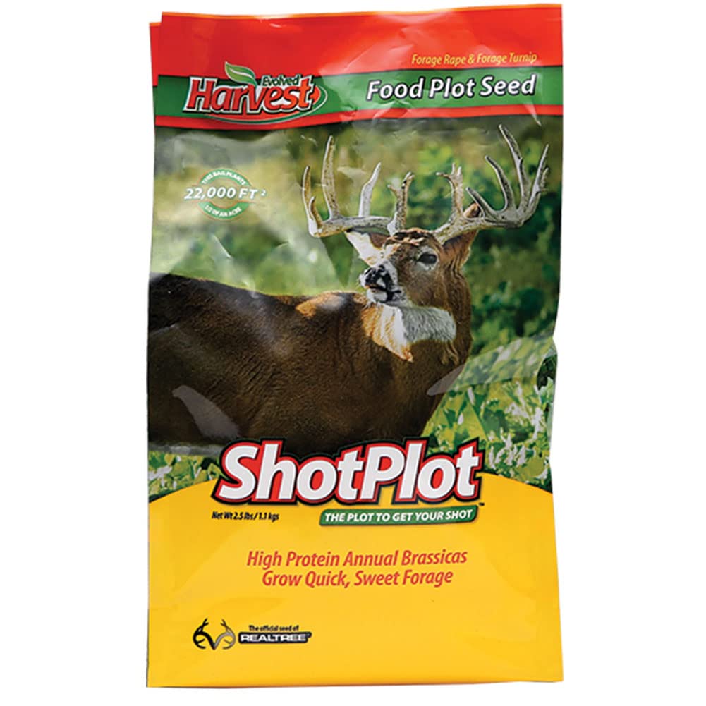 Flagline Flagline Evolved Harvest ShotPlot: High-Protein Annual Food Plot Seed for Deer - Forage Rape & Turnip Brassicas