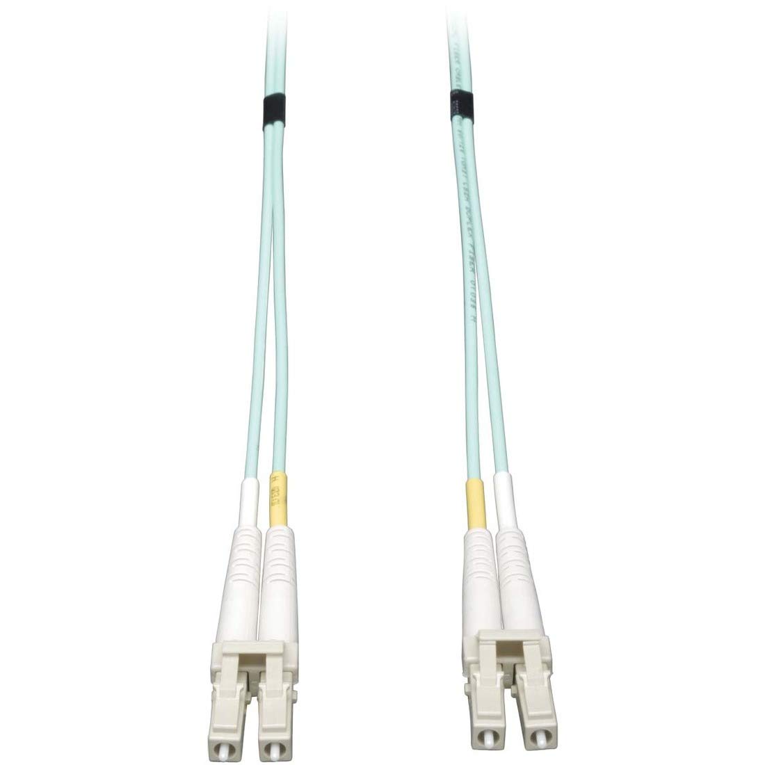 Tripp Lite 10Gb OM3 LSZH Fiber Patch Cable 2M (6ft) LC/LC - Aqua, High-Speed Duplex for Reliable Networking