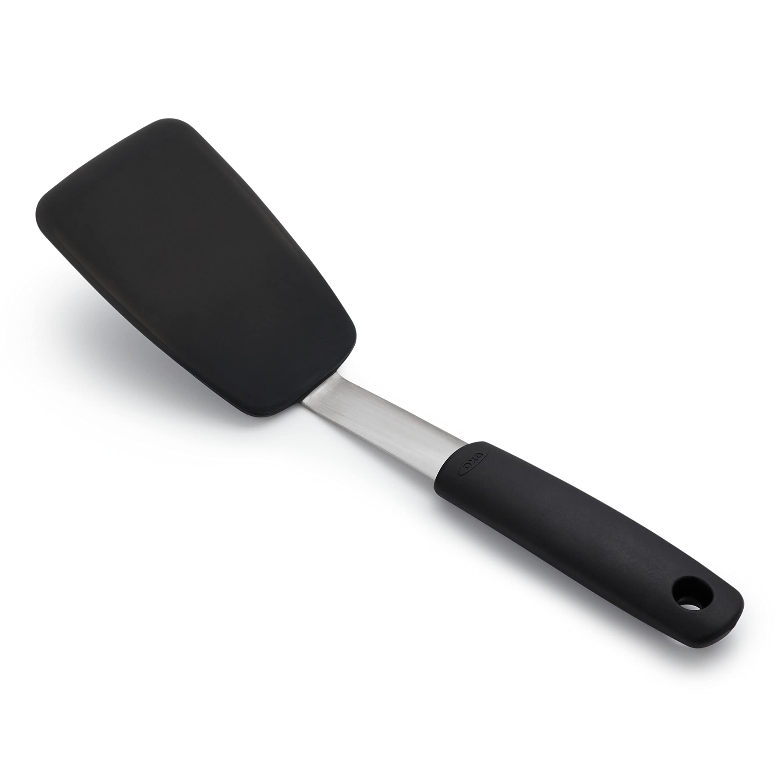 OXO OXO Good Grips Small Silicone Turner - Flexible Black Kitchen Tool for Easy Cooking