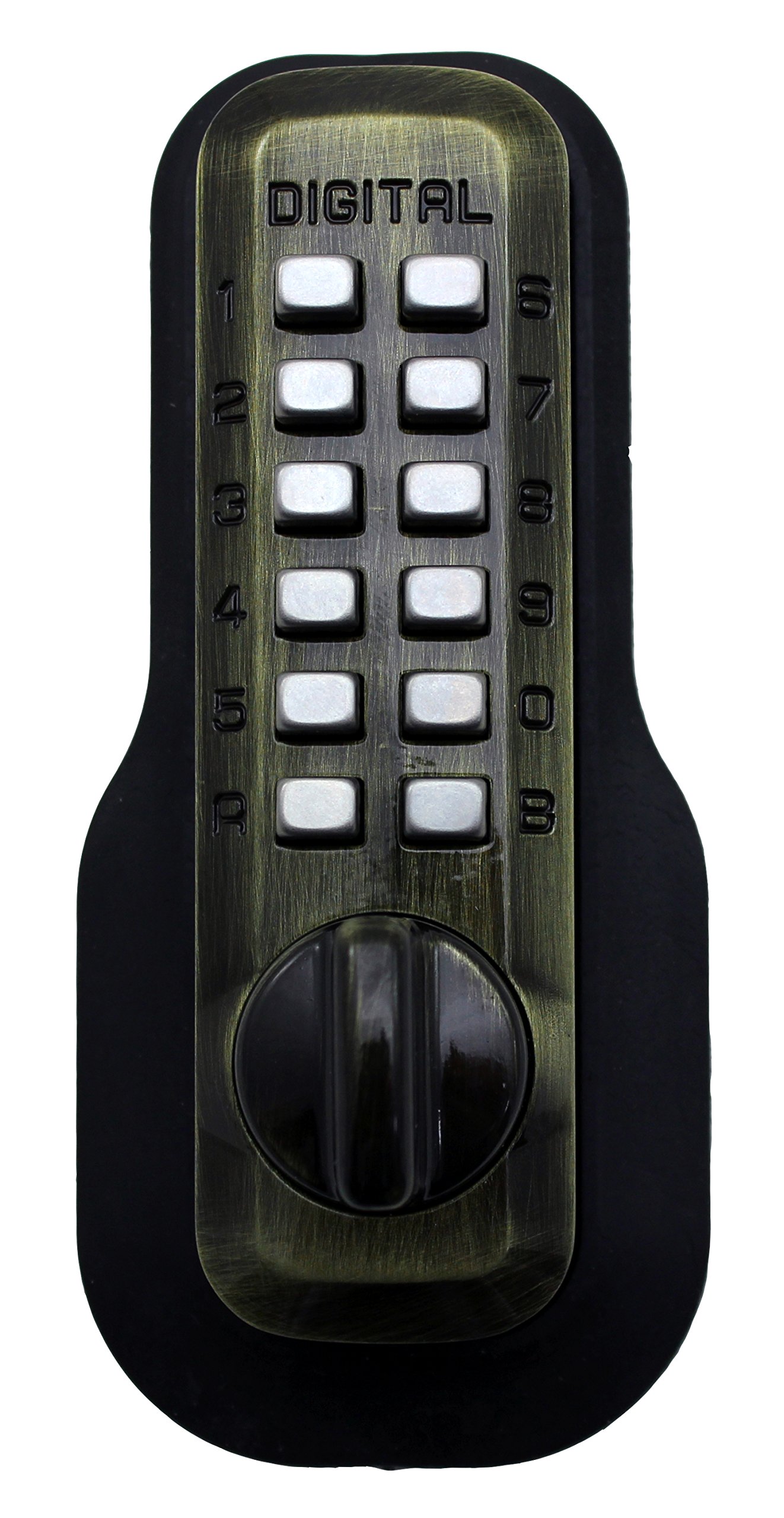 Lockey USA Secure Your Home with M210 Digital Door Lock: Keyless Deadbolt in Antique Brass