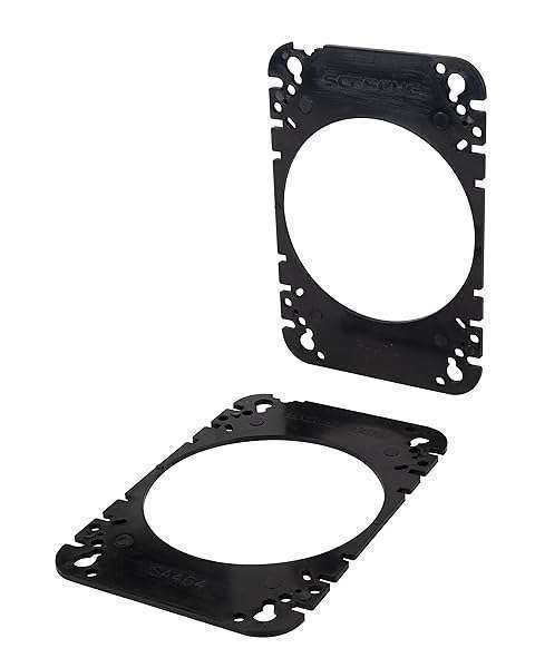Scosche Scosche SA464 Universal 4x6 to 4-Inch Speaker Adapter Pair - Perfect Fit for Upgrading Car Audio