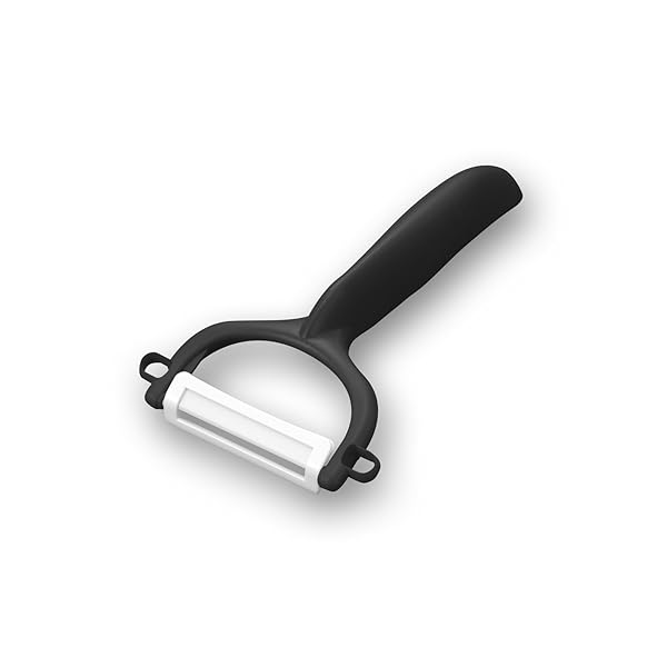 KYOCERA Kyocera Advanced Ceramic Horizontal Y Peeler in Black - Precision Kitchen Tool for Effortless Peeling