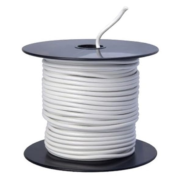 Southwire Southwire 55669023 14-Gauge White Primary Wire Bulk Spool - 100 Feet for Electrical Projects