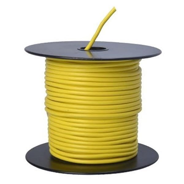Southwire Buy Woods Southwire 55670823 14-Gauge Yellow Stranded Primary Wire - 100ft Bulk Spool for Electrical Projects