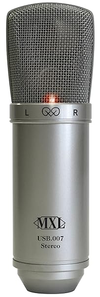 MXL USB Stereo Professional Dual Gold Diaphragm Condenser Microphone for Studio Quality Sound
