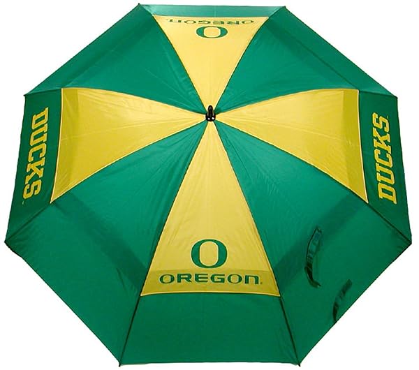 "62" Oregon Ducks Golf Umbrella - NCAA Team Golf Umbrella with Wind Protection & Auto Open"