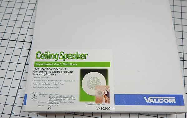 Valcom "Valcom 1 Watt 8" Ceiling Speaker (V-1020C) - High-Quality Sound for Any Space" - View 4 of 6