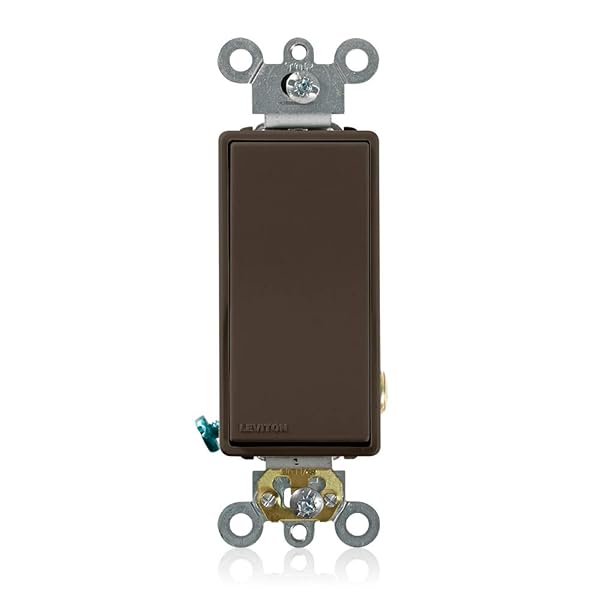 Leviton Leviton 5621-2 20-Amp Decora Plus Rocker Switch - Quiet, Brown, 120/277V Single-Pole