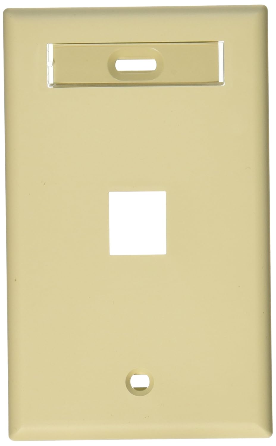 Leviton Leviton QuickPort Wallplate with ID Window Single Gang 1 Port Grey for Easy Installation and Organization - View 5 of 9