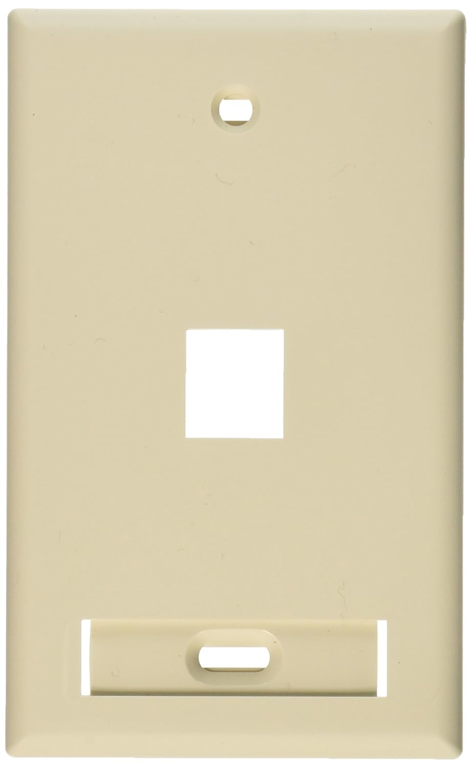 Leviton Leviton QuickPort Wallplate with ID Window Single Gang 1 Port Grey for Easy Installation and Organization - View 6 of 9