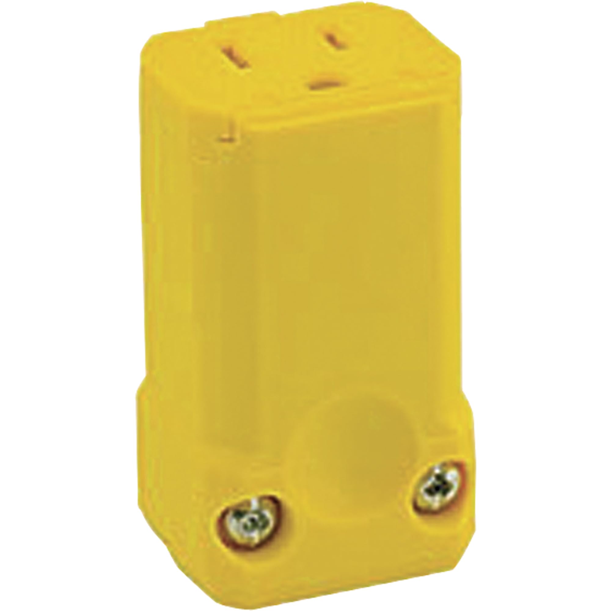 Leviton 5259-VY 15 Amp Connector: Industrial Grade Yellow Grounding Straight Blade