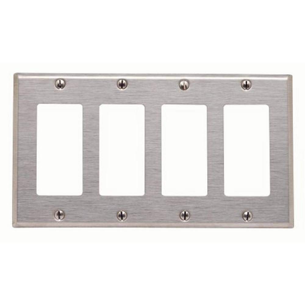 Leviton 84412-40 SS WP 4G Decora Standard Size Non-Magnetic Outlet - High-Quality Image & Specs