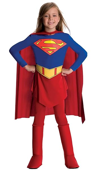 Rubies DC Comics Supergirl Costume for Toddlers Multicolor Dress Up Outfit
