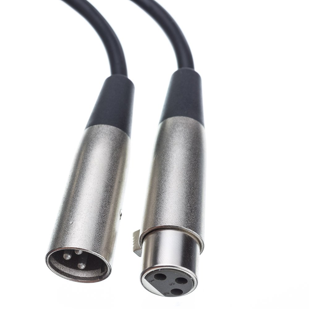 Buy 25ft XLR Audio Extension Cable - 3-Pin Balanced Male to Female, 24 AWG Microphone Cable | CableWholesale