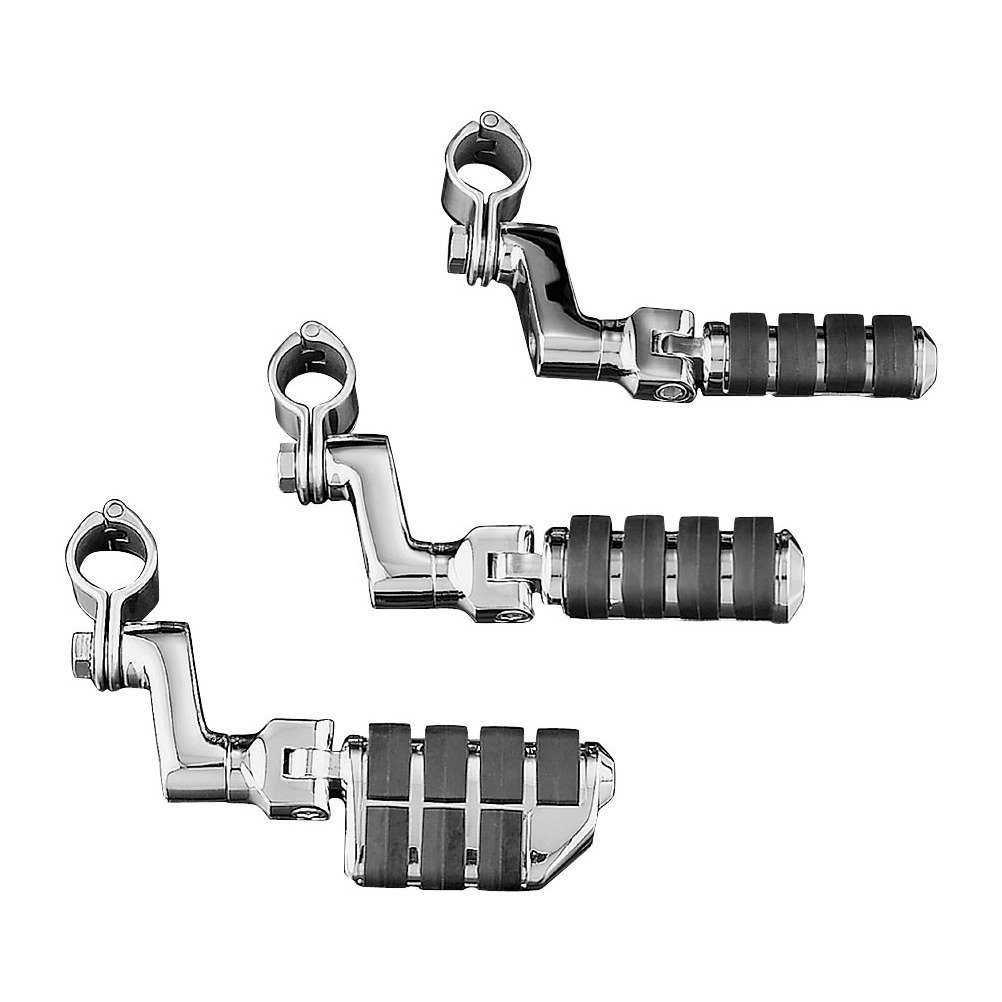 Kuryakyn "Upgrade Your Ride: Kuryakyn 7999 ISO Highway Pegs for 1-1/4" Engine Guards - Chrome Comfort & Style"