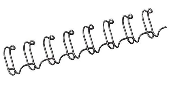 Fellowes Fellowes 6mm Black Wire Binding Elements - Pack of 100 (Model 53218) for Professional Document Binding