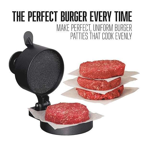 Weston "Weston Burger Press: Make Perfect 4.5" Patties for Burgers, Crab Cakes & Sausage - Non-Stick Heavy-Duty Cast Aluminum" - View 3 of 10