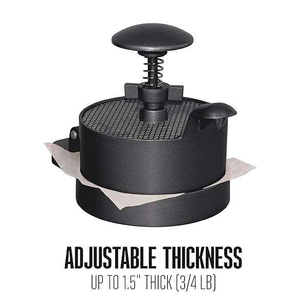 Weston "Weston Burger Press: Make Perfect 4.5" Patties for Burgers, Crab Cakes & Sausage - Non-Stick Heavy-Duty Cast Aluminum" - View 6 of 10