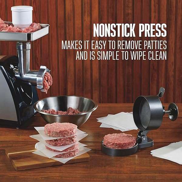 Weston "Weston Burger Press: Make Perfect 4.5" Patties for Burgers, Crab Cakes & Sausage - Non-Stick Heavy-Duty Cast Aluminum" - View 7 of 10
