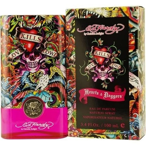 ED HARDY Ed Hardy Women's Perfume by Christian Audigier - Hearts & Daggers Eau De Parfum 3.4 Fl Oz | Buy Now!