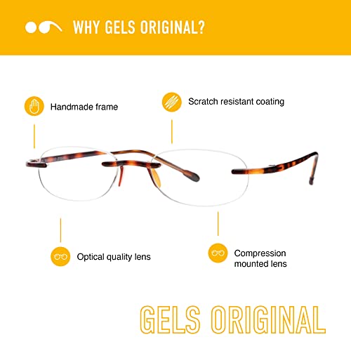 Scojo New York Scojo New York Gels Original Reading Glasses 2x Midnight Stylish Scratch Resistant Readers for Men and Women - View 2 of 7