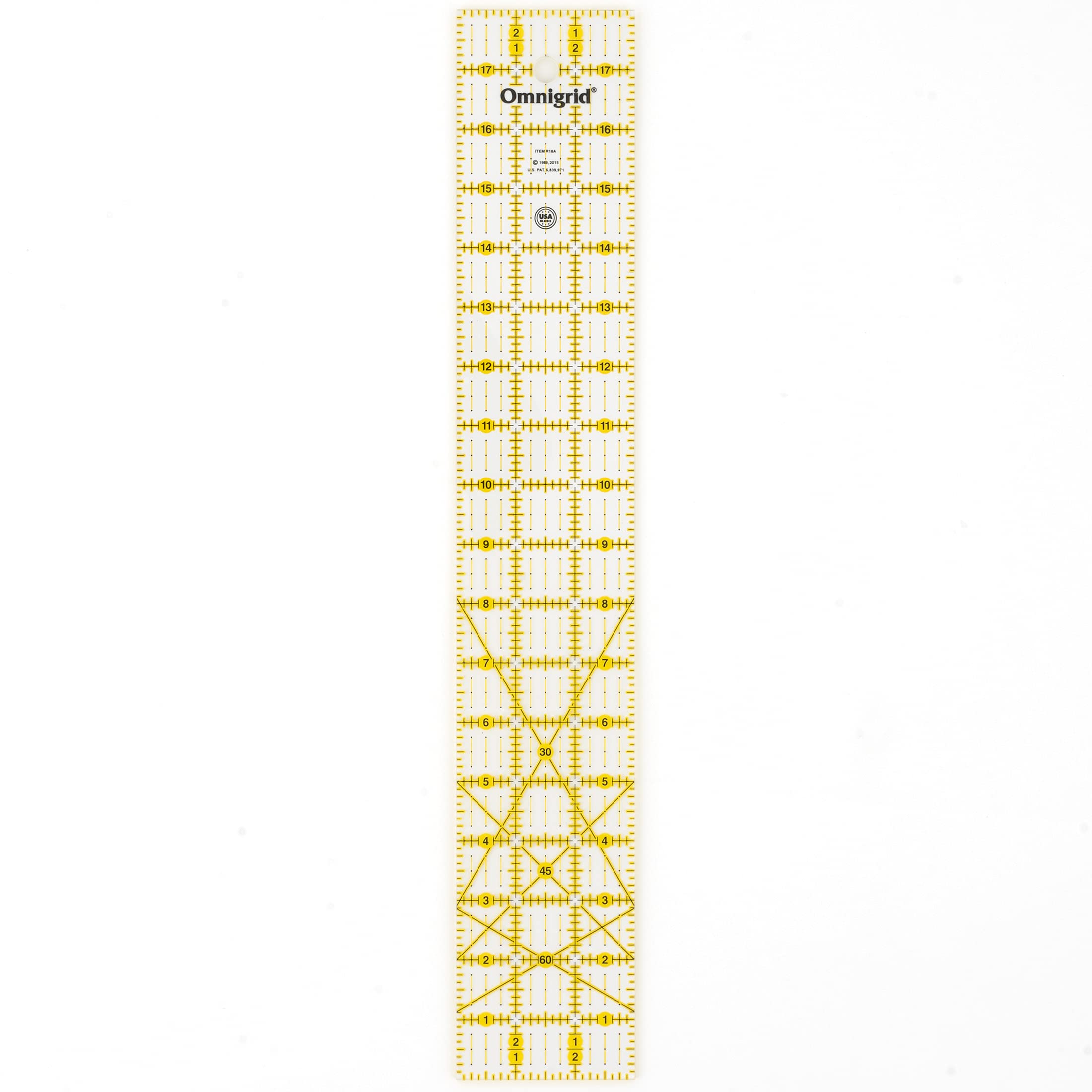 Omnigrid Omnigrid 3x18 Inch Angles Ruler: Precision Tool for Quilting & Crafting
