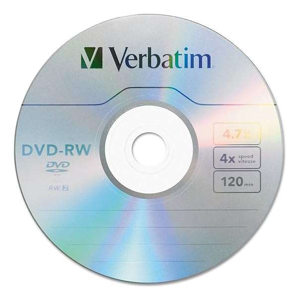 Verbatim DVD-RW 4.7GB 4X Blank Discs - 30 Pack Spindle for Reliable Recording
