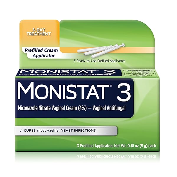 Monistat Monistat 3-Day Yeast Infection Treatment: 3 Miconazole Cream Applicators for Fast Relief