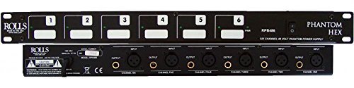 rolls Rolls Hex 6-CH Phantom Power RPB486 High Quality Audio Solution for Professional Sound Systems - View 2 of 2