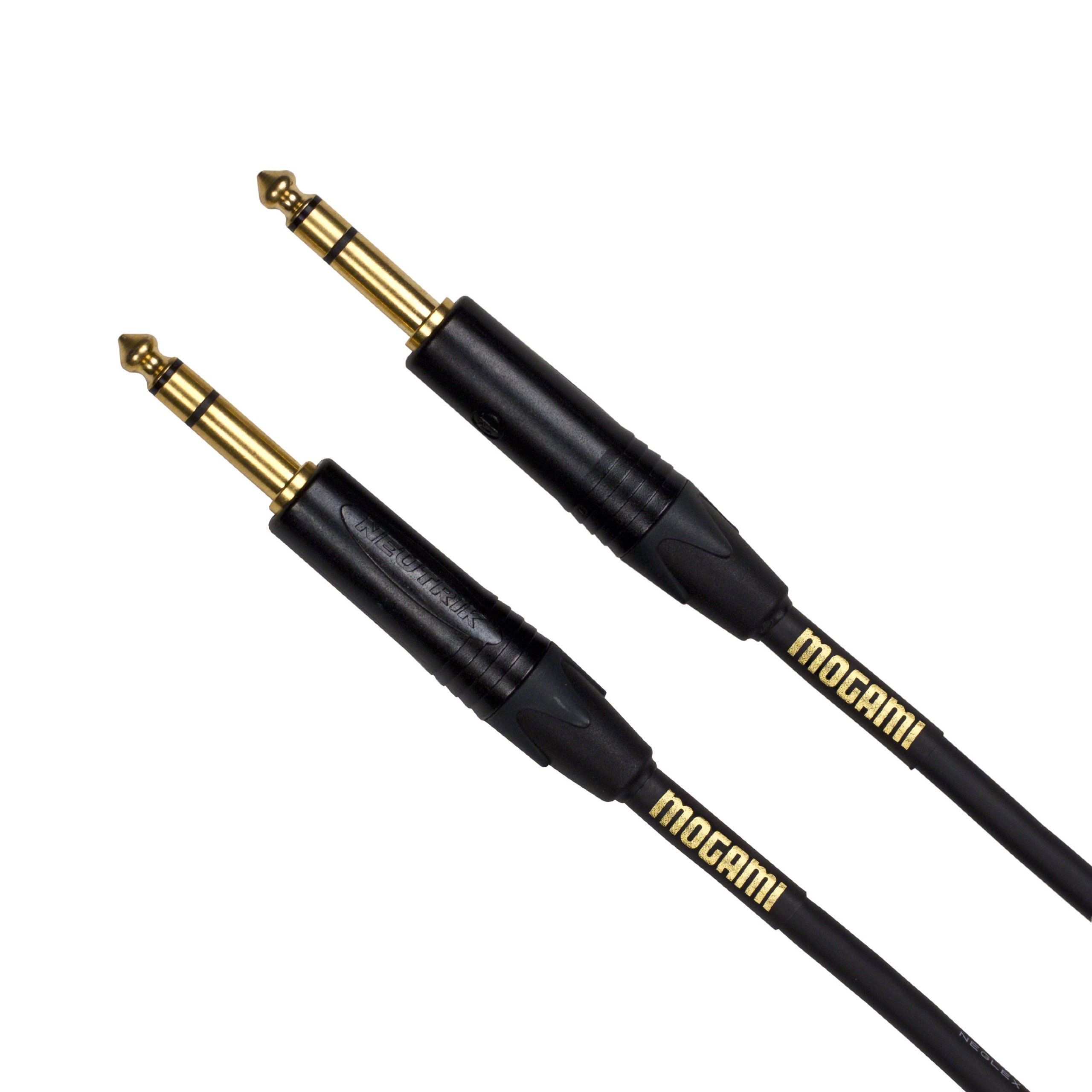 "Mogami GOLD TRS-TRS-06 Balanced Audio Patch Cable - 6ft, 1/4" TRS Male, Gold Contacts, Straight Connectors"
