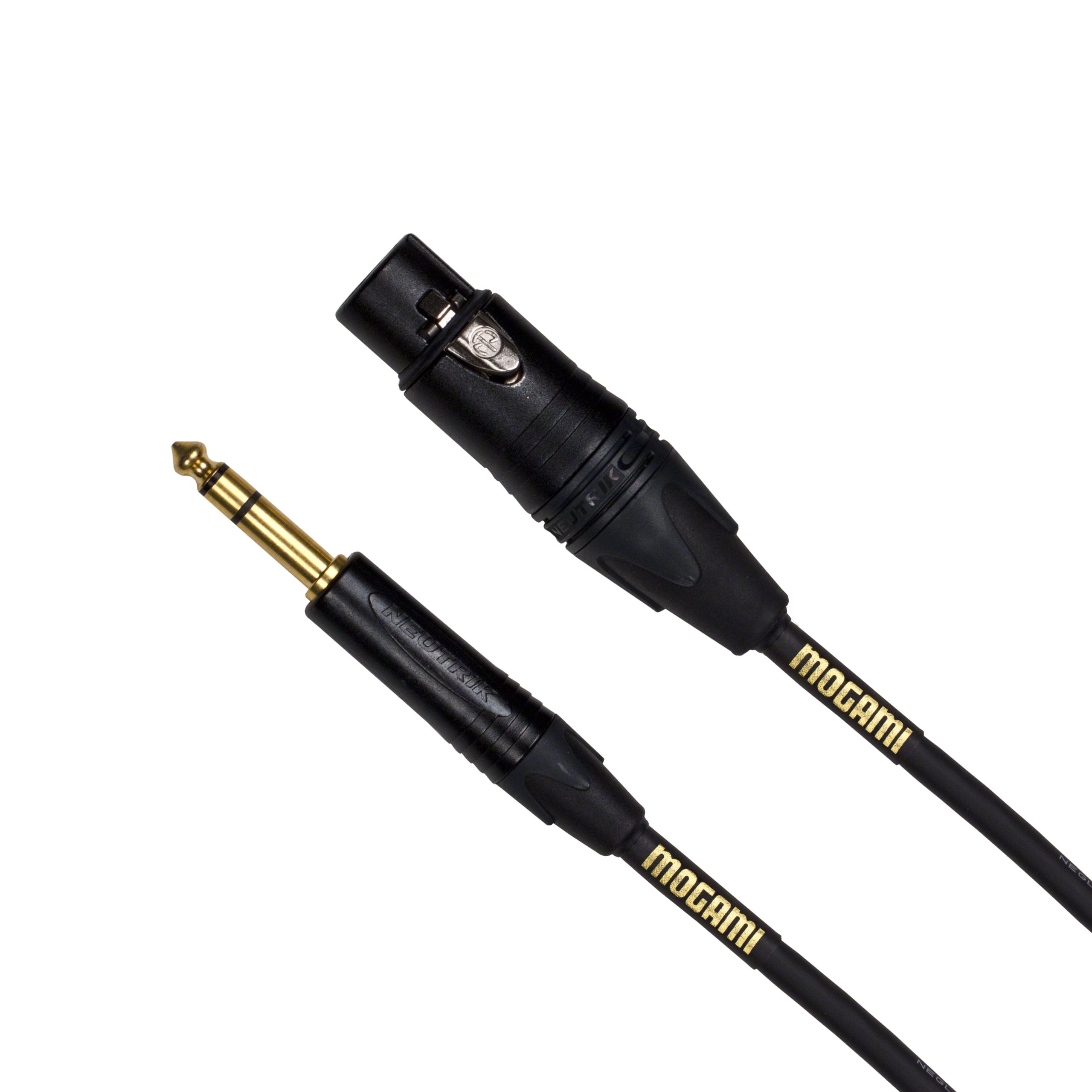 Mogami "Mogami GOLD TRS-XLRF-10: 10ft Balanced Audio Adapter Cable XLR Female to 1/4" TRS Male with Gold Contacts"