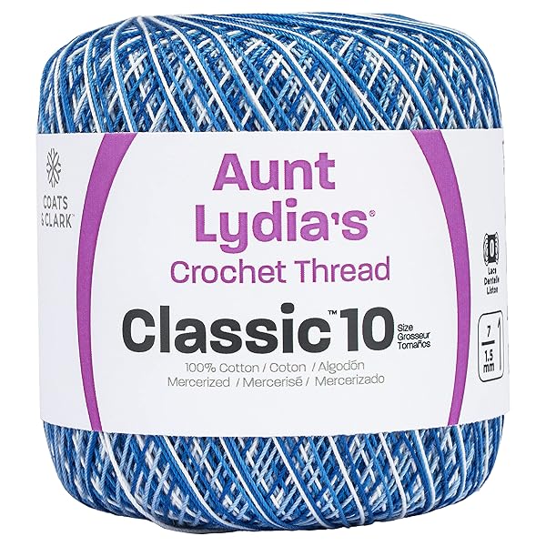 Red Heart Coats Crochet Classic Thread: 10 Stunning Shades of Blue for Your Next Project