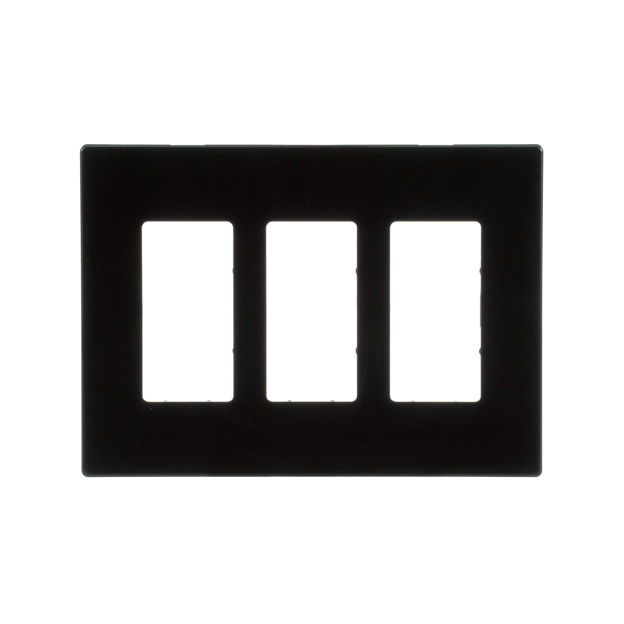 Eaton Buy Eaton PJS263BK 3-Gang Black Screwless Wallplate - Stylish Decorator Design for Modern Homes