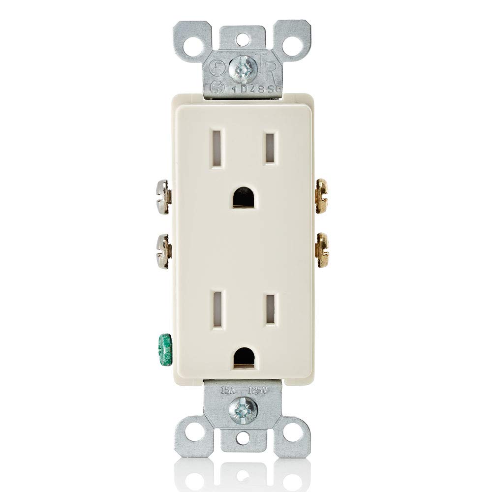 Leviton Leviton T5325 15 Amp Decora Tamper-Resistant Wall Outlet - Light Almond | Durable & Safe Electrical Solution
