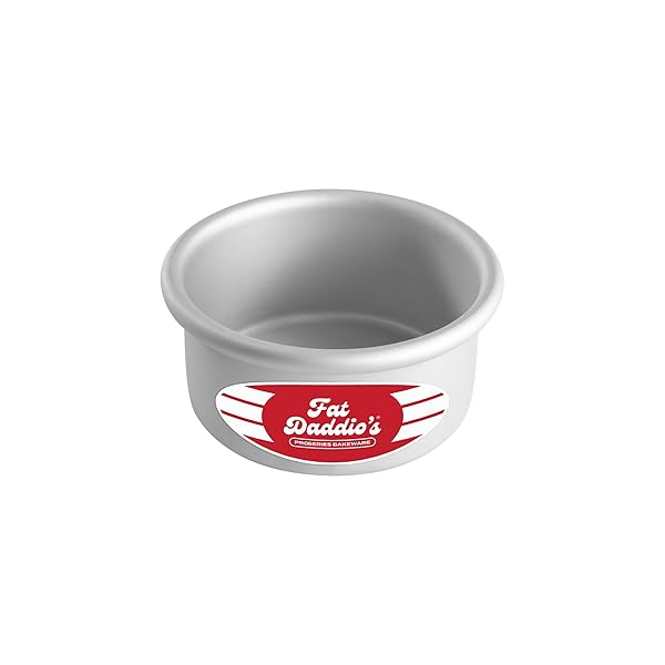 Fat Daddio's Fat Daddio's Anodized Aluminum Round Cake Pan 4x2 Inch for Perfect Baking Results