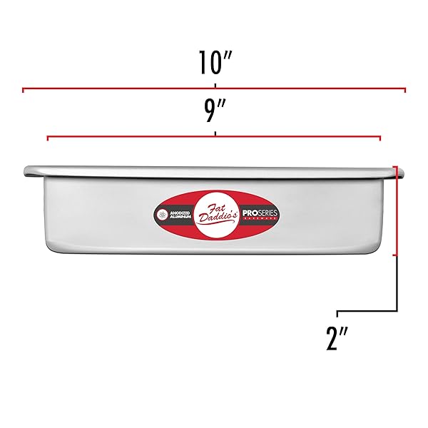 Fat Daddio's Fat Daddio's 9x13 Inch Sheet Cake Pan POB-9132 Silver Durable Bakeware for Perfect Cakes - View 3 of 5