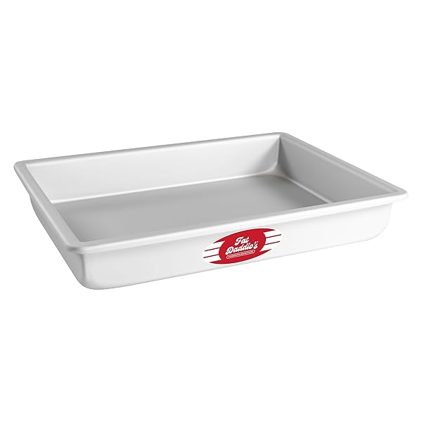 Fat Daddio's Fat Daddio's 9x13 Inch Sheet Cake Pan POB-9132 Silver Durable Bakeware for Perfect Cakes