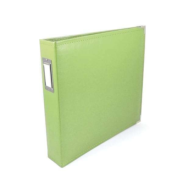 We R Memory Keepers Protect Your Memories: We R Memory Keepers 12x12 Kiwi Photo Album with Acid-Free Faux Leather & 5 Page Protectors