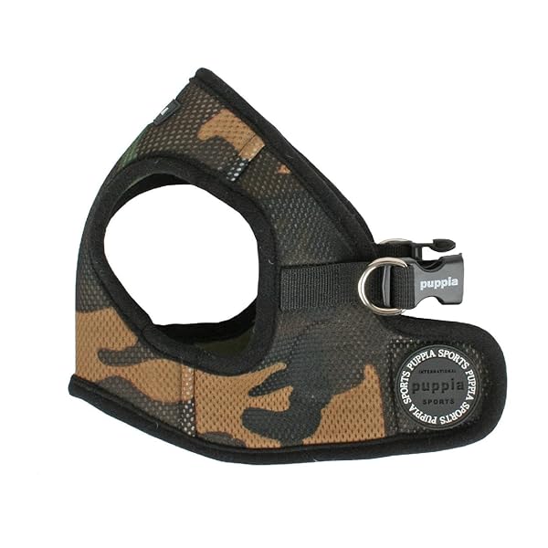 Puppia PUPPIA International Soft B Vest CAMO Harness for Small Dogs Comfortable and Stylish