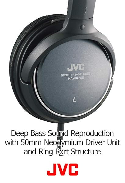 JVC JVC HARX700 Full Size Headphones - Precision Sound & Comfort in Black - View 6 of 9