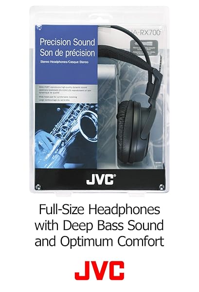 JVC JVC HARX700 Full Size Headphones - Precision Sound & Comfort in Black - View 9 of 9