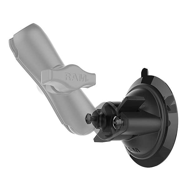 RAM MOUNTS "RAM Mounts Twist-Lock Suction Cup Base RAP-224-1U for B Size 1" Ball - Secure & Versatile Mounting Solution" - View 5 of 11